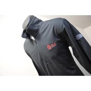 North Face 1/4 Zip Fleece Jacket Performance Pullover Black Mens Size Medium